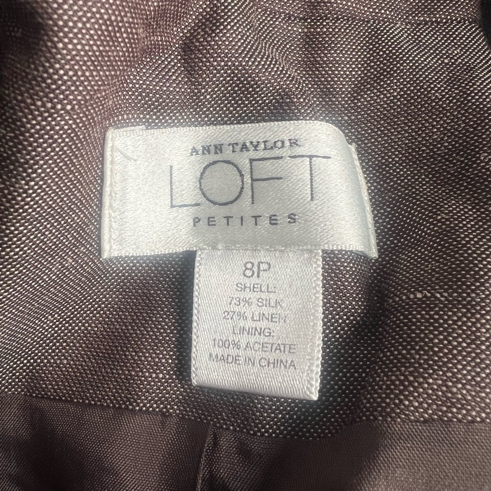 Ann Taylor LOFT Silk Blazer 8P New Without Tags - Picture 7 of 7